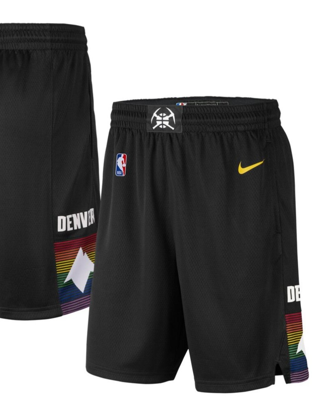 Denver Nuggets | Youth Nike Black 2019/20 City Edition Swingman Shorts, M 10/12